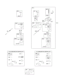 Carburetor, Kit - Carburetor Overhaul parts for Briggs & Stratton Engine 21M214-1359-E1 from AppliancePartsPros.com