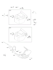 Blower Housing / Shrouds parts for Briggs & Stratton Engine 21M317-0125-E1 from AppliancePartsPros.com