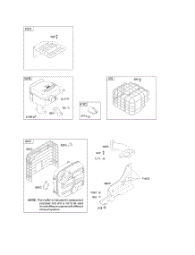 Exhaust System parts for Briggs & Stratton Engine 21P214-0126-E1 from AppliancePartsPros.com
