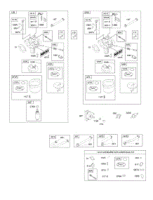 Carburetor, Fuel Supply, Kit - Carburetor Overhaul parts for Briggs & Stratton Engine 21R607-0005-H1 from AppliancePartsPros.com