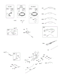Alternator, Controls, Governor Spring, Ignition parts for Briggs & Stratton Engine 21R607-0007-H1 from AppliancePartsPros.com