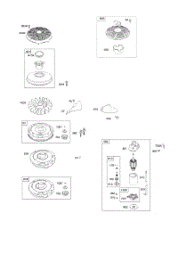 Electric & Rewind Starter, Flywheel parts for Briggs & Stratton Engine 21R677-0012-H1 from AppliancePartsPros.com