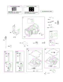 Cylinder, Engine Sump, Lubrication, Oil Fill parts for Briggs & Stratton Engine 21R707-0076-G1 from AppliancePartsPros.com