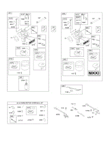 Carburetor, Kit - Carburetor Overhaul parts for Briggs & Stratton Engine 21R707-0081-B1 from AppliancePartsPros.com
