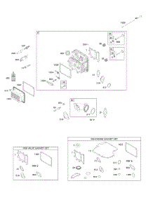 Cylinder Head, Gasket Set - Engine, Gasket Set - Valve, Intake Manifold, Valves parts for Briggs & Stratton Engine 21R877-0027-B1 from AppliancePartsPros.com