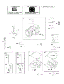 Cylinder, Engine Sump, Lubrication, Oil Fill parts for Briggs & Stratton Engine 21R877-0027-B1 from AppliancePartsPros.com