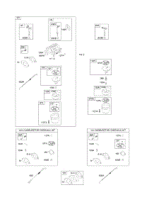 Carburetor, Kit - Carburetor Overhaul parts for Briggs & Stratton Engine 21S132-0036-F1 from AppliancePartsPros.com