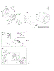 Blower Housing / Shrouds, Electric Starter, Flywheel, Rewind Starter parts for Briggs & Stratton Engine 21T112-0113-F1 from AppliancePartsPros.com