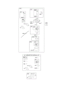 Carburetor, Kit - Carburetor Overhaul parts for Briggs & Stratton Engine 21T112-0114-F1 from AppliancePartsPros.com
