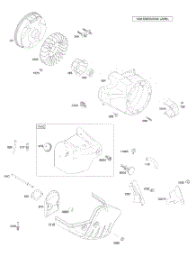 Blower Housing / Shrouds, Flywheel parts for Briggs & Stratton Engine 21X314-0110-E1 from AppliancePartsPros.com