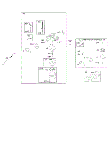 Carburetor, Kit - Carburetor Overhaul parts for Briggs & Stratton Engine 21X314-0110-E1 from AppliancePartsPros.com