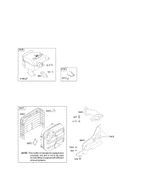 Exhaust System parts for Briggs & Stratton Engine 21Z314-0110-E1 from AppliancePartsPros.com
