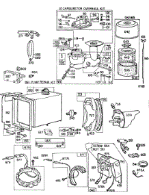 Carb,Fueltank,A / C,Electrical parts for Briggs & Stratton Engine 220437-0150-99 from AppliancePartsPros.com