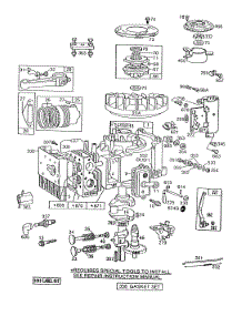 Cylinder,Cylinderhead,Piston parts for Briggs & Stratton Engine 220707-0638-01 from AppliancePartsPros.com