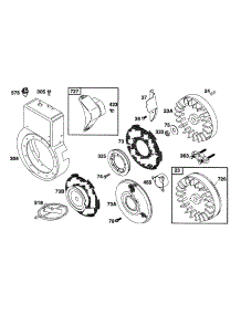 Blower Hsg, Flywheel,Screens parts for Briggs & Stratton Engine 221432-0205-01 from AppliancePartsPros.com