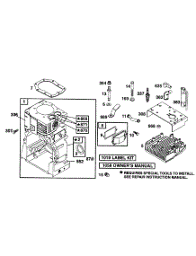 Cylinder, Head parts for Briggs & Stratton Engine 221432-0205-01 from AppliancePartsPros.com