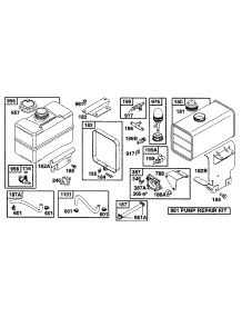 Fuel Tank Grps parts for Briggs & Stratton Engine 221432-0205-01 from AppliancePartsPros.com