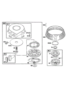 Rewind Assy parts for Briggs & Stratton Engine 221457-2050-08 from AppliancePartsPros.com