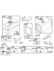 Fuel Tank Grp parts for Briggs & Stratton Engine 222412-0601-01 from AppliancePartsPros.com