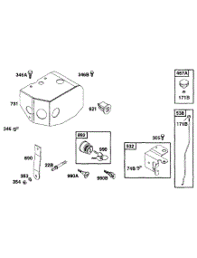 Sno Gard parts for Briggs & Stratton Engine 222412-0648-99 from AppliancePartsPros.com