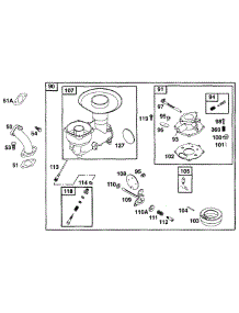 Carburetor Assy parts for Briggs & Stratton Engine 222416-0150-02 from AppliancePartsPros.com