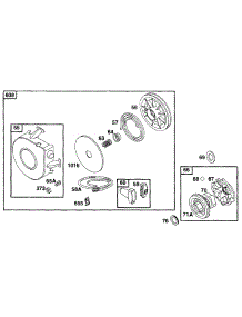 Rewind Starter parts for Briggs & Stratton Engine 222417-0649-01 from AppliancePartsPros.com