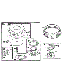 Rewind Assy parts for Briggs & Stratton Engine 226432-0006-01 from AppliancePartsPros.com