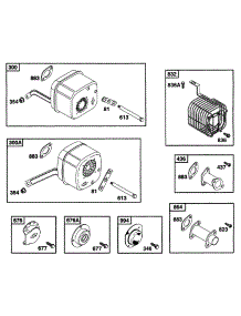 Muffler Grps parts for Briggs & Stratton Engine 226432-0037-01 from AppliancePartsPros.com