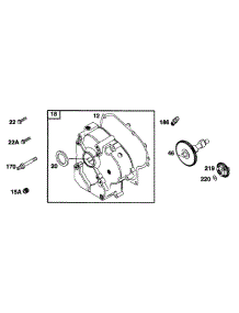 Crankcase Cvr, Cam parts for Briggs & Stratton Engine 226432-0145-01 from AppliancePartsPros.com