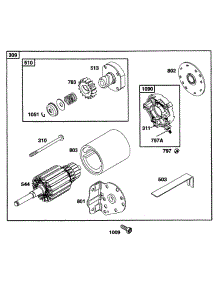 Electric Starter parts for Briggs & Stratton Engine 226432-1035-E1 from AppliancePartsPros.com