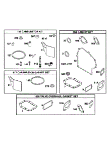 Kits / Gasket Sets parts for Briggs & Stratton Engine 226452-0049-03 from AppliancePartsPros.com