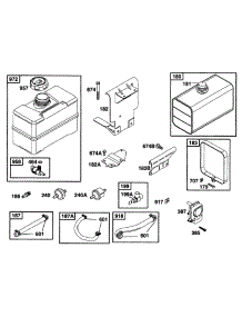 Fuel Tank Grps parts for Briggs & Stratton Engine 226452-0103-01 from AppliancePartsPros.com
