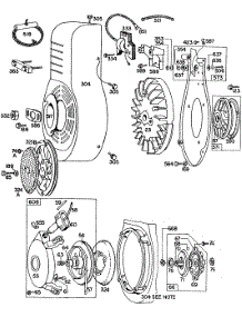 Blower Hsg,Rewind Assemblies parts for Briggs & Stratton Engine 233411-0278-99 from AppliancePartsPros.com