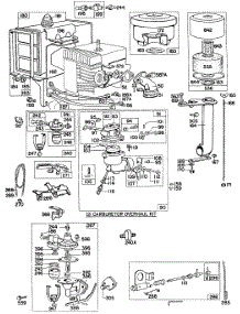 Carb,Fueltank,A / C,Electrical parts for Briggs & Stratton Engine 233431-0263-99 from AppliancePartsPros.com