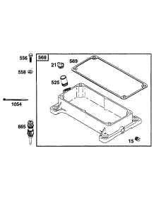 Base parts for Briggs & Stratton Engine 233452-2541-05 from AppliancePartsPros.com