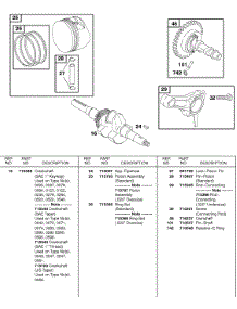 Camshaft, Crankshaft, Piston, Rings, Connecting Rod parts for Briggs & Stratton Engine 235432-0035-01 from AppliancePartsPros.com