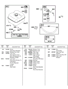 Fuel Supply parts for Briggs & Stratton Engine 235432-0090-01 from AppliancePartsPros.com