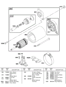 Electric Starter parts for Briggs & Stratton Engine 235432-0235-E2 from AppliancePartsPros.com