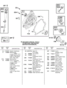 Crankcase Cover, Lubrication parts for Briggs & Stratton Engine 235432-0290-E2 from AppliancePartsPros.com