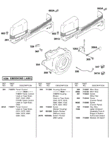 Blower Housing, Control Panel, Flywheel parts for Briggs & Stratton Engine 235437-0084-01 from AppliancePartsPros.com