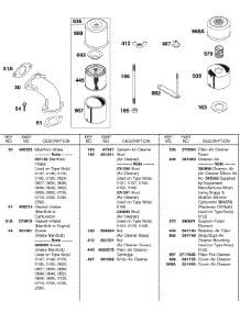 Intake Manifold, Air Cleaner parts for Briggs & Stratton Engine 243431-0734-99 from AppliancePartsPros.com