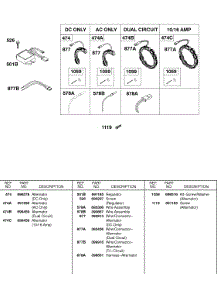 Alternator, Wire Assemblies parts for Briggs & Stratton Engine 243431-1130-03 from AppliancePartsPros.com