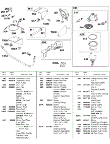 Fuel Filter, Fuel Pump, Fuel Line parts for Briggs & Stratton Engine 243431-1134-01 from AppliancePartsPros.com