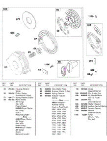 Rewind Starter parts for Briggs & Stratton Engine 243431-1134-01 from AppliancePartsPros.com