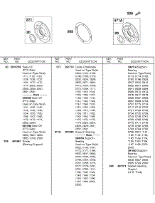 Crankcase Cover, Bearing Support parts for Briggs & Stratton Engine 243431-2520-01 from AppliancePartsPros.com