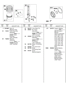 Piston, Connecting Rod, Bearing Support parts for Briggs & Stratton Engine 243432-0794-99 from AppliancePartsPros.com