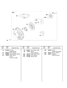 Rewind Starter parts for Briggs & Stratton Engine 245432-0083-01 from AppliancePartsPros.com