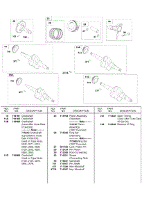 Piston / Ring, Crankshafts parts for Briggs & Stratton Engine 245432-0235-B1 from AppliancePartsPros.com