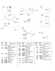 Fuel Tank, Fuel Pump, Fuel Hoses parts for Briggs & Stratton Engine 245432-0577-E1 from AppliancePartsPros.com