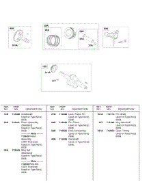 Piston / Ring, Crankshafts, Camshaft, Connecting Rod parts for Briggs & Stratton Engine 245437-0276-E1 from AppliancePartsPros.com